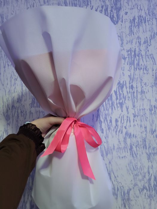 Букет  из атластных  лент