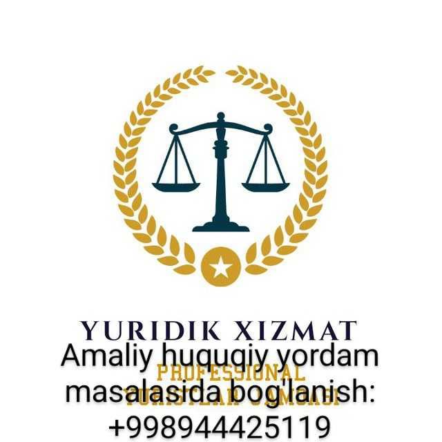 Sifatli yuridik xizmat ko'rsatiladi.