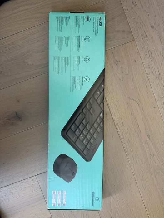 Set tastatura + mouse wireless Logitech MK235 Nou sigilat