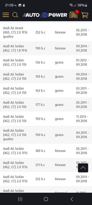 Въздушен филтър K&N Filters Audi a6 c7
парт номер: E-2987