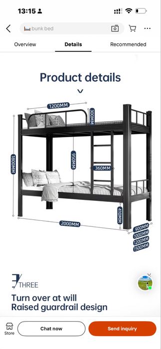 Кровать-чердак со столом и шкафом