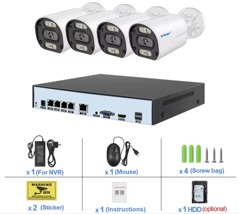 Vindem si Montam Camere Supraveghere Video KIT Complet 4/8/12 CAMERE