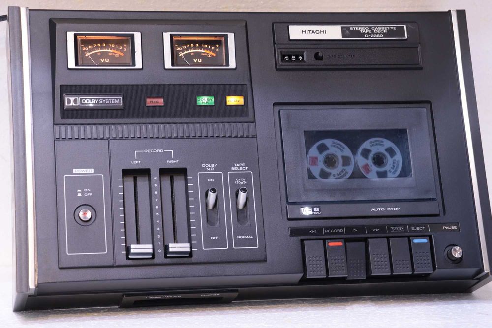 Casetofon Deck Hitachi D-2360, Anii '70("top-loading").