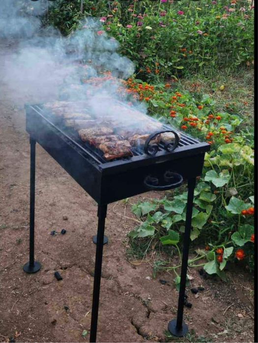 Здрави масивни BBQ на дърва и въглища Дъно 3 мм или 4 мм по избор