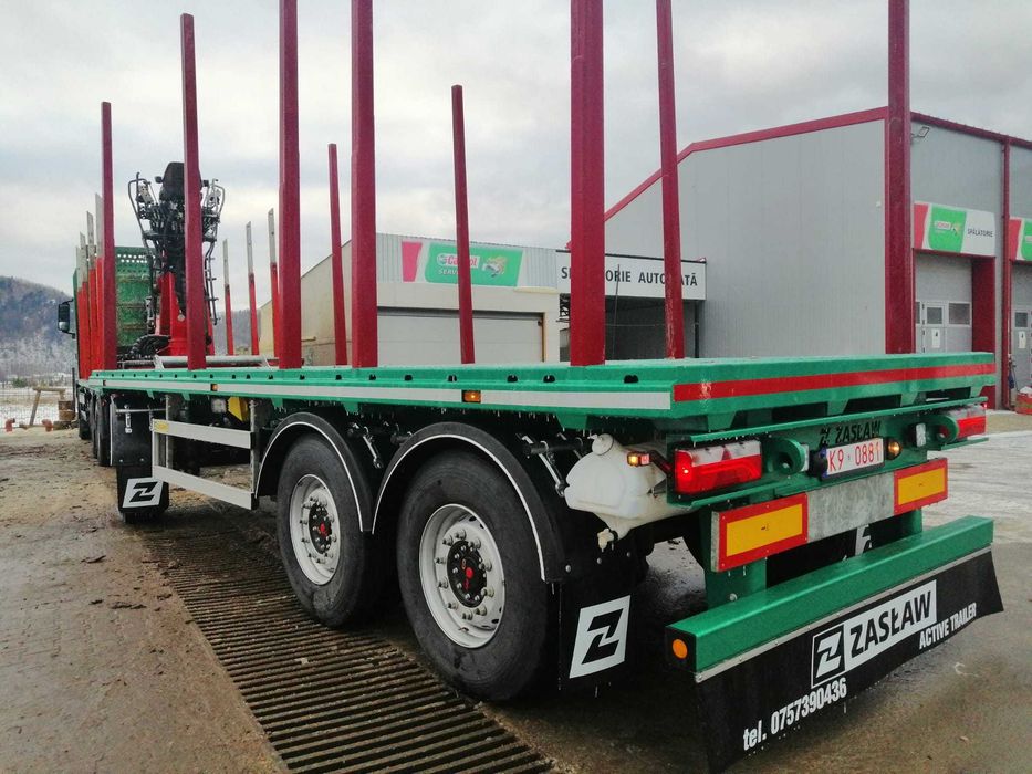 Remorci forestiere ZASLAW-platformă - OFERTA SPECIALA - stoc 2026 !