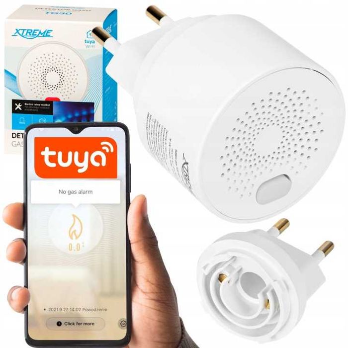 Смарт Газов Детектор WiFi, Tuya App, Аларма за Метан Пропан Бутан