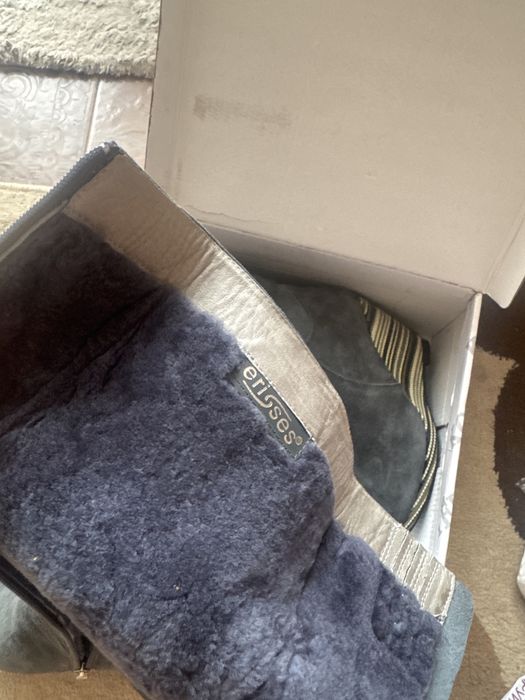 Новые сапоги замша