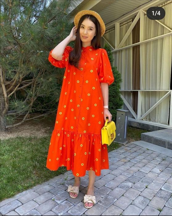 Красивое, яркое, летнее платье