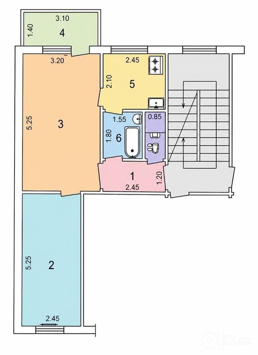 Срочно продажа квартиру Массив Феруза  2/4/4 балкон 1.5/3