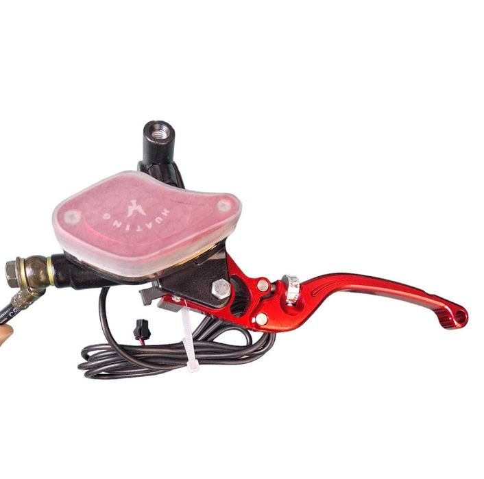 Etrier scuter electric cu placute fara caplu si maneta  tipa a rosu