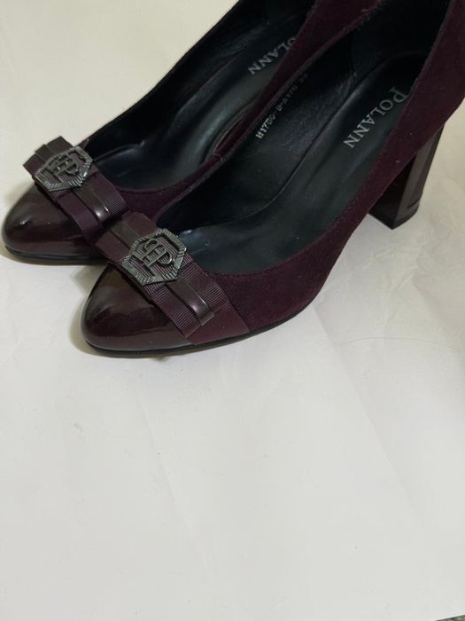 Туфли замшивые цвет бордо