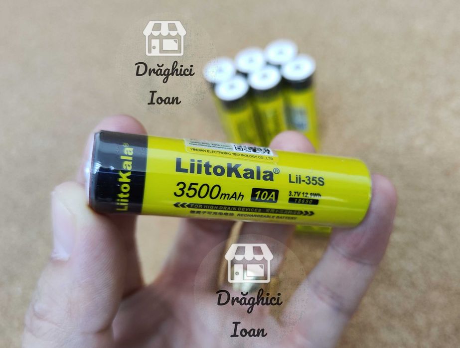 Acumulator 18650 LiitoKala PREMIUM+ HighDrain 10A Li-ion 3500mAh REAL