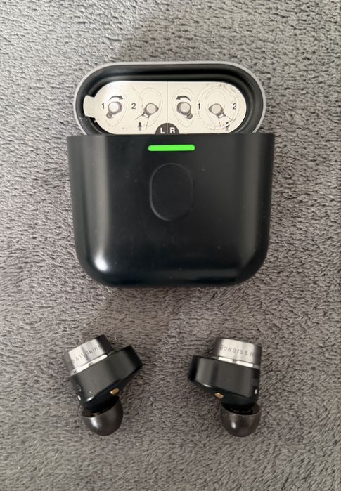 Casti In-Ear Bowers & Wilkins PI7 S2, True Wireless, Bluetooth, Microfon, Negru
