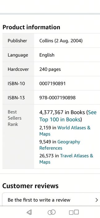Atlas geografic carte