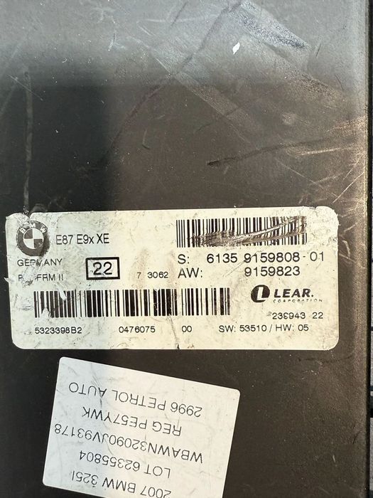 BLOC LUMINI CALCULATOR (3 BUC.) BMW E90 E91 E87 2009 / MINI COOPER R56 2016 COD OEM 6135920453201 6135922459501 6135920452501 6135345570101 6135915980801