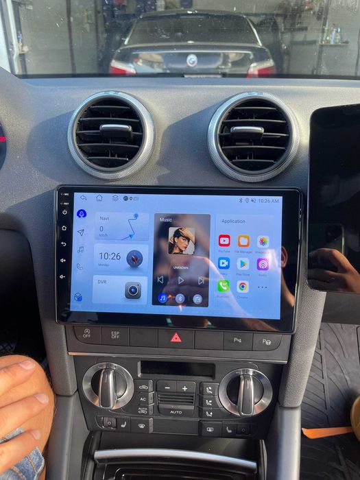Navigatie Android Audi A3 Carplay Waze Yotube + camera