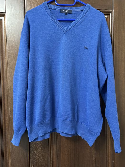 Bluza Burberry originala albastru inchis old money