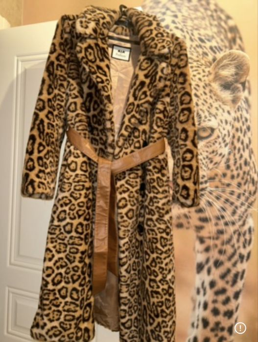 Продам леопард эко шубу в люкс качестве