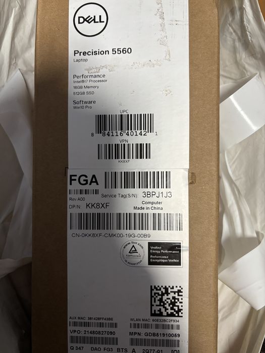 Dell Precision 5560 - мобилна работна станция (workstation)