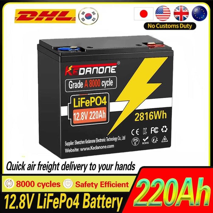 Acumulator solar Kedanone 12.8V 220Ah LiFePO4 BMS