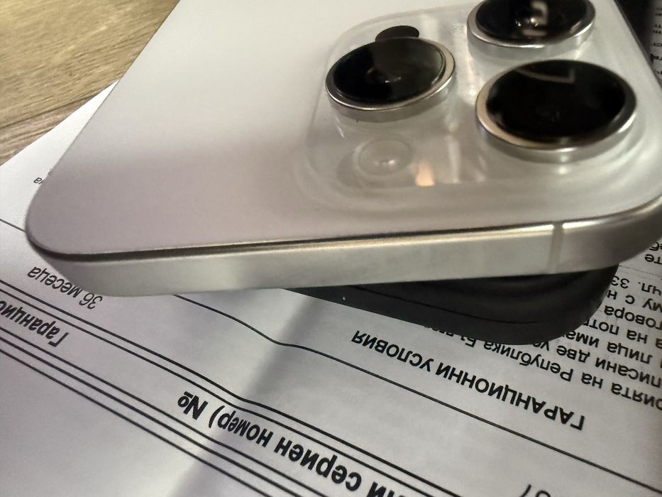 Iphone 16 pro max 256gb white Гаранция!100% батерия!9 цикъла