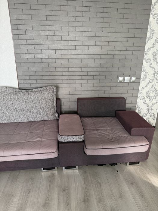 Диван из 3 частей серый
