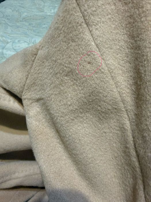 Palton zara lana crem