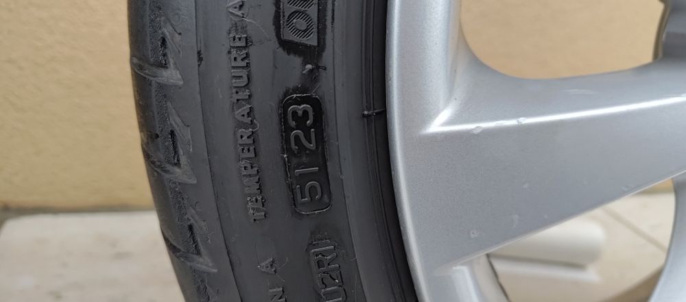 Set roti BMW 5x120 R18 cu anvelope de vara