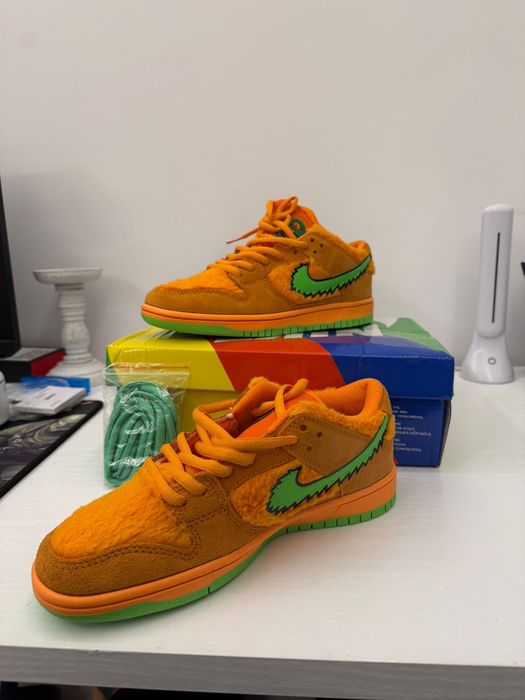 Nike SB Dunk Low x Grateful Dead Orange Dunks RARE