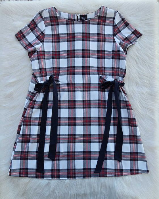 Дамска карирана рокля Л-ХЛ
