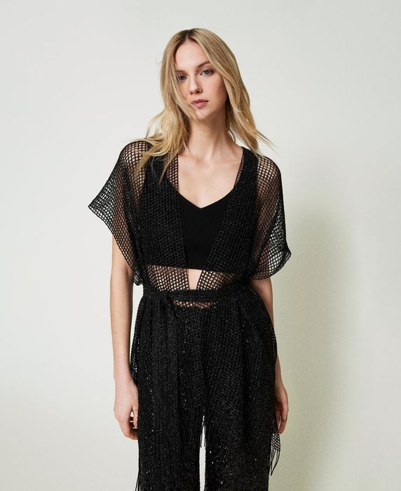 Мрежеста блуза от лютекс Twinset,размер S, нова с етикет!