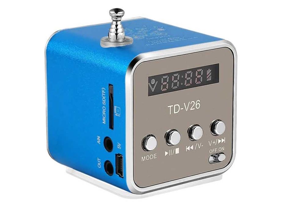 Mini Boxa portabila cu Radio FM si MP3 Player Display LCD 45dB USB