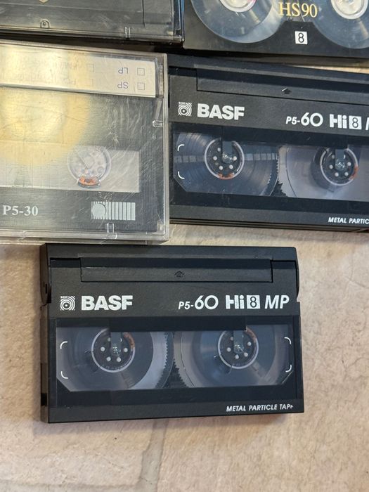 Lot 5 casete video 8mm