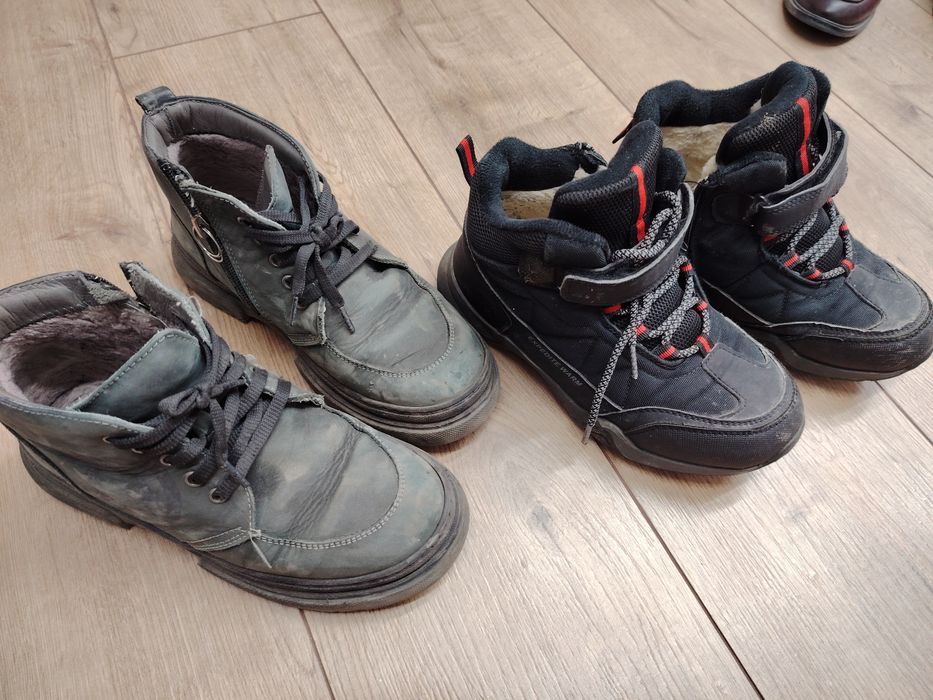 Детские зимние ботинки (2 пары),ю