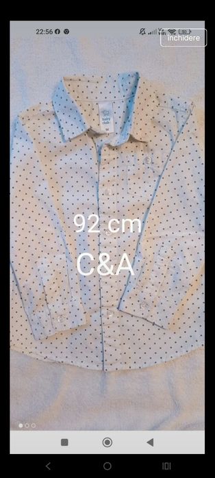 Cămăși băieți în stare impecabilă