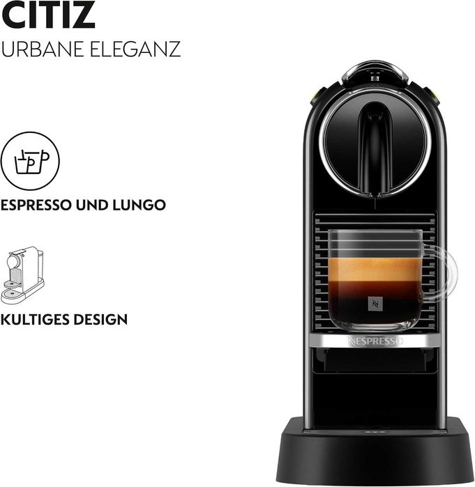 Еспресо кафемашина с капсули DeLonghi Nespresso CitiZ EN167.B Кафе 1260W