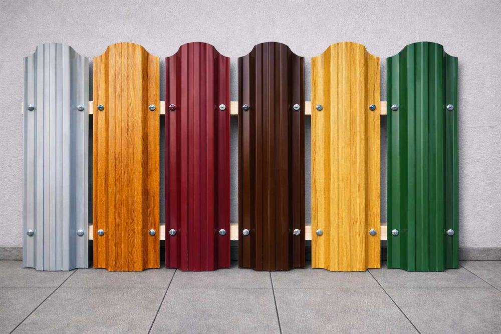 Штакетник «Евротрапеция» 125 мм, 0,45 мм, окрашенный