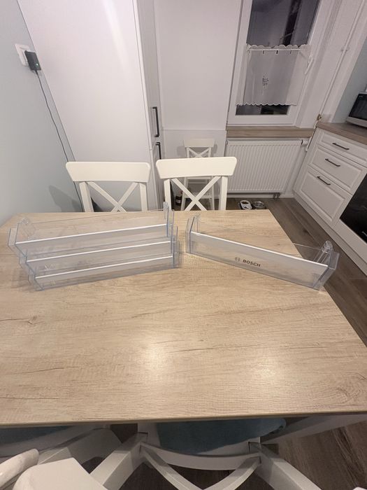 Rafturi si sticle combina frigorifica Bosch