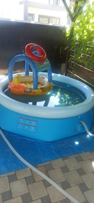 Piscina Bestway cu filtru Fast Set 2.44×61