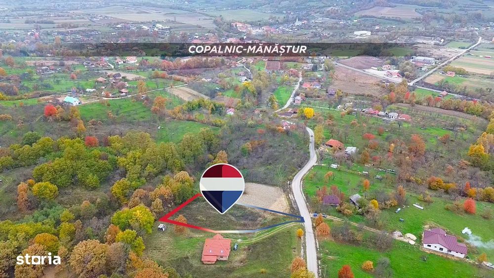 Teren intravilan de vânzare – Copalnic Mănăștur – 3.000 mp