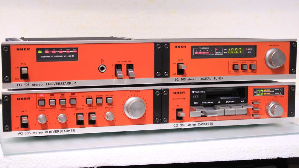 Mini linie audio Uher,Amp,Pre,Tuner,Deck.2x50W.