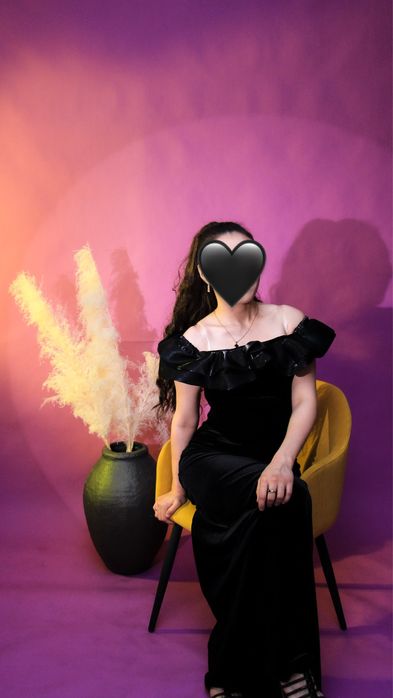 вечернее платье черное