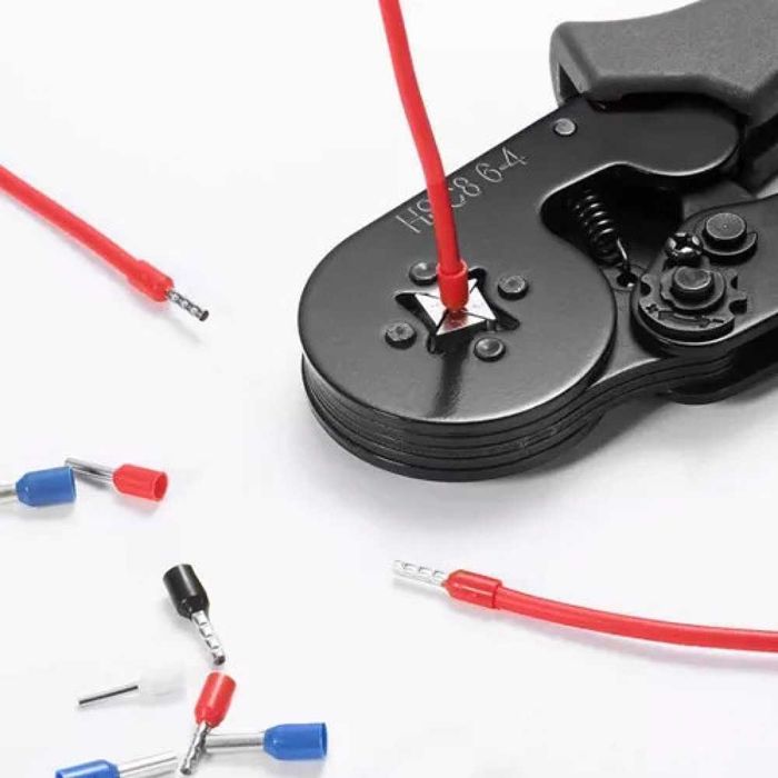 Клещи за кримпване, 180 мм, 0.25-10 кв.мм, BIGSTREN + 500 обувки