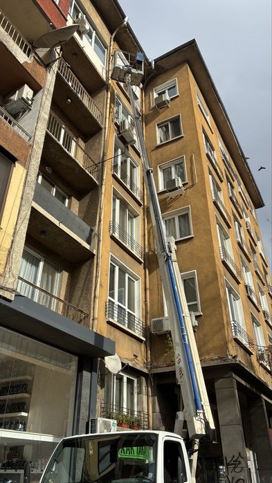 Услуги с автовишка , рязане на дървета , улици , обшивки , реклами,