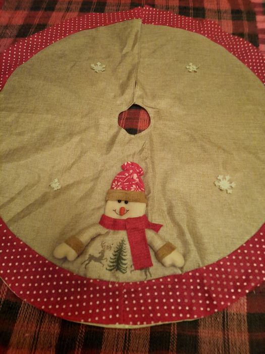 Covoras rotund pentru brad