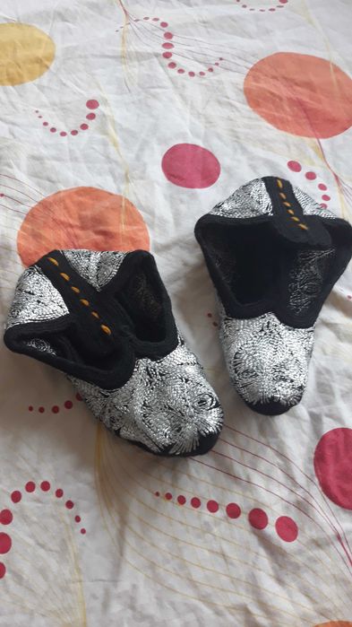 Родопски пантофи сребристо или сребристо с розово