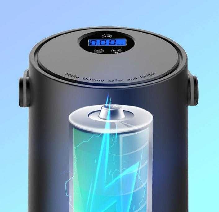 12V 150PSI 100W 6.5А 4500mAh Вградена Батерия LCD Екран Въздушен Компресор Автоматична Помпа Гуми Кола Мотор Автомобил Велосипед Лодка Въздушен Матрак