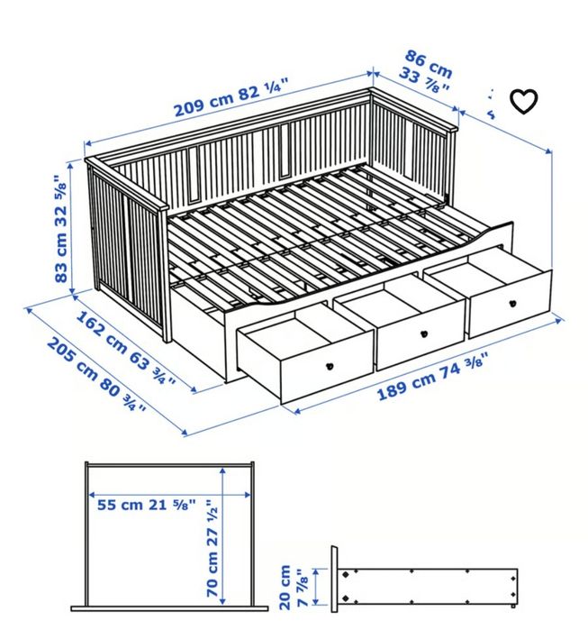 Divan ikea camera copil