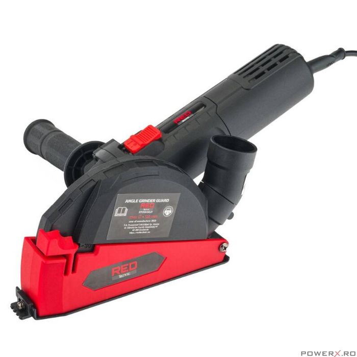 Capac aspirare praf pentru polizor unghiular, 115-125 mm, Red Technic