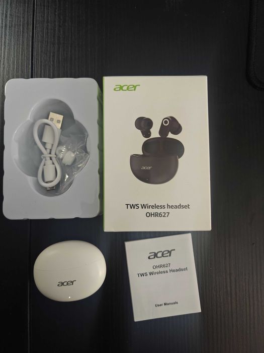 Căști Bluetooth 6.0 Acer OHR627 Noi, 120h Standby, Ultra-Ușoare (40g)